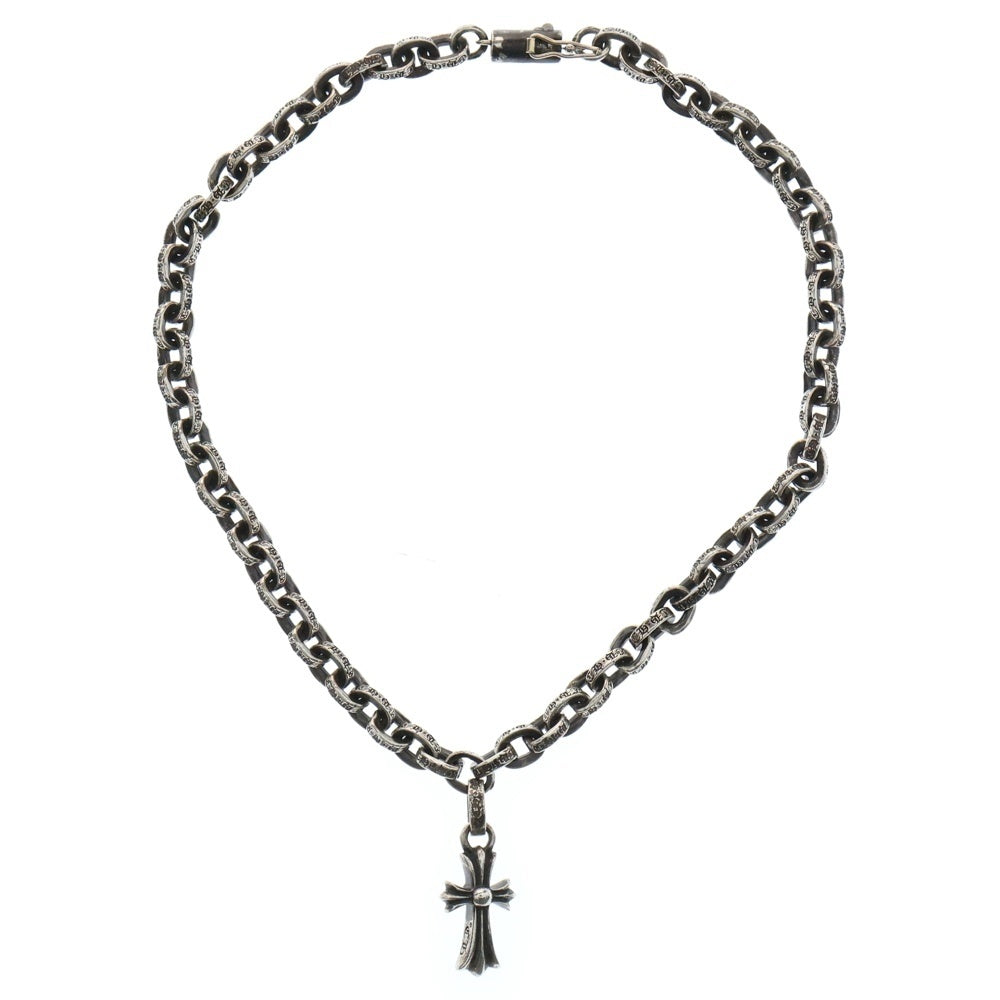 CHROME HEARTS(クロムハーツ) PAPER CHAIN BBY ANKLET ペーパー チェーン ベイビーファットクロス アンクレット シルバー