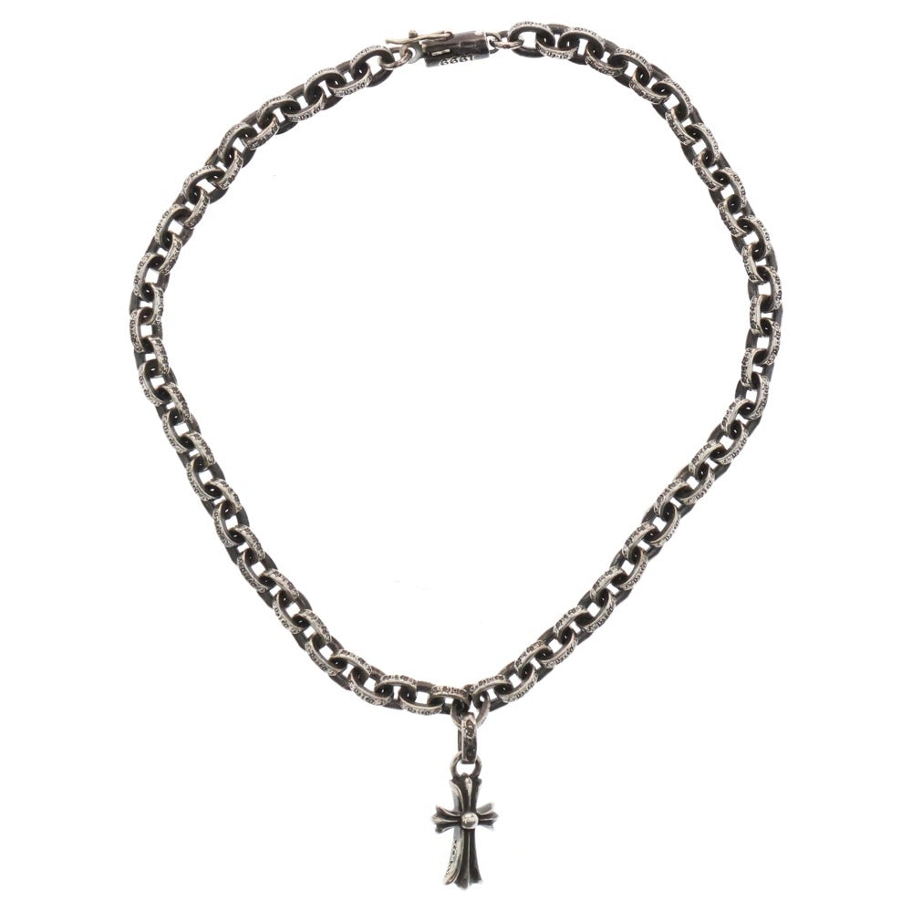 CHROME HEARTS(クロムハーツ) PAPER CHAIN BBY ANKLET ペーパー チェーン ベイビーファットクロス アンクレット シルバー