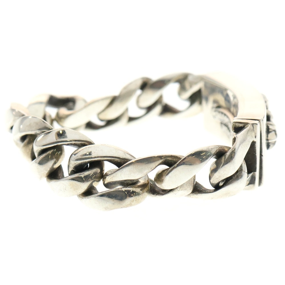 CHROME HEARTS(クロムハーツ) ID FLORAL CRS フローラルクロスIDクラシック シルバーブレスレット 11LINK