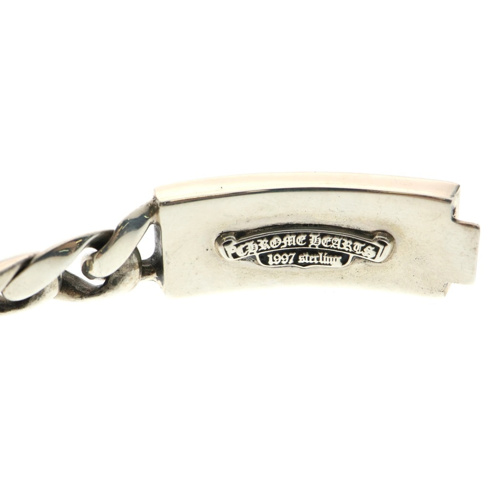 CHROME HEARTS(クロムハーツ) ID FLORAL CRS フローラルクロスIDクラシック シルバーブレスレット 11LINK