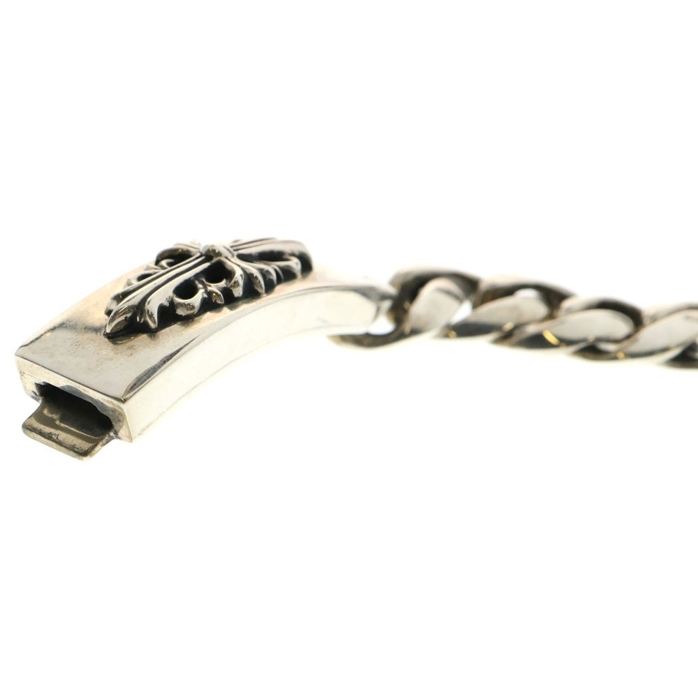 CHROME HEARTS(クロムハーツ) ID FLORAL CRS フローラルクロスIDクラシック シルバーブレスレット 11LINK