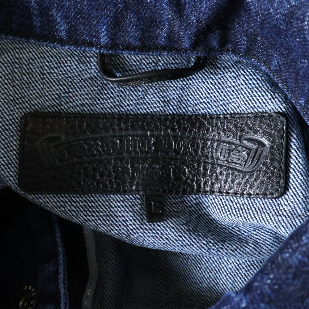 CHROME HEARTS(クロムハーツ) MOTORBREATH クロスボールボタンデニムジャケット インディゴ