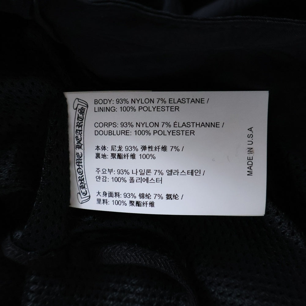 CHROME HEARTS(クロムハーツ) SWIM PANTS 総柄クロスプリント スイムショーツ ハーフパンツ ブラック