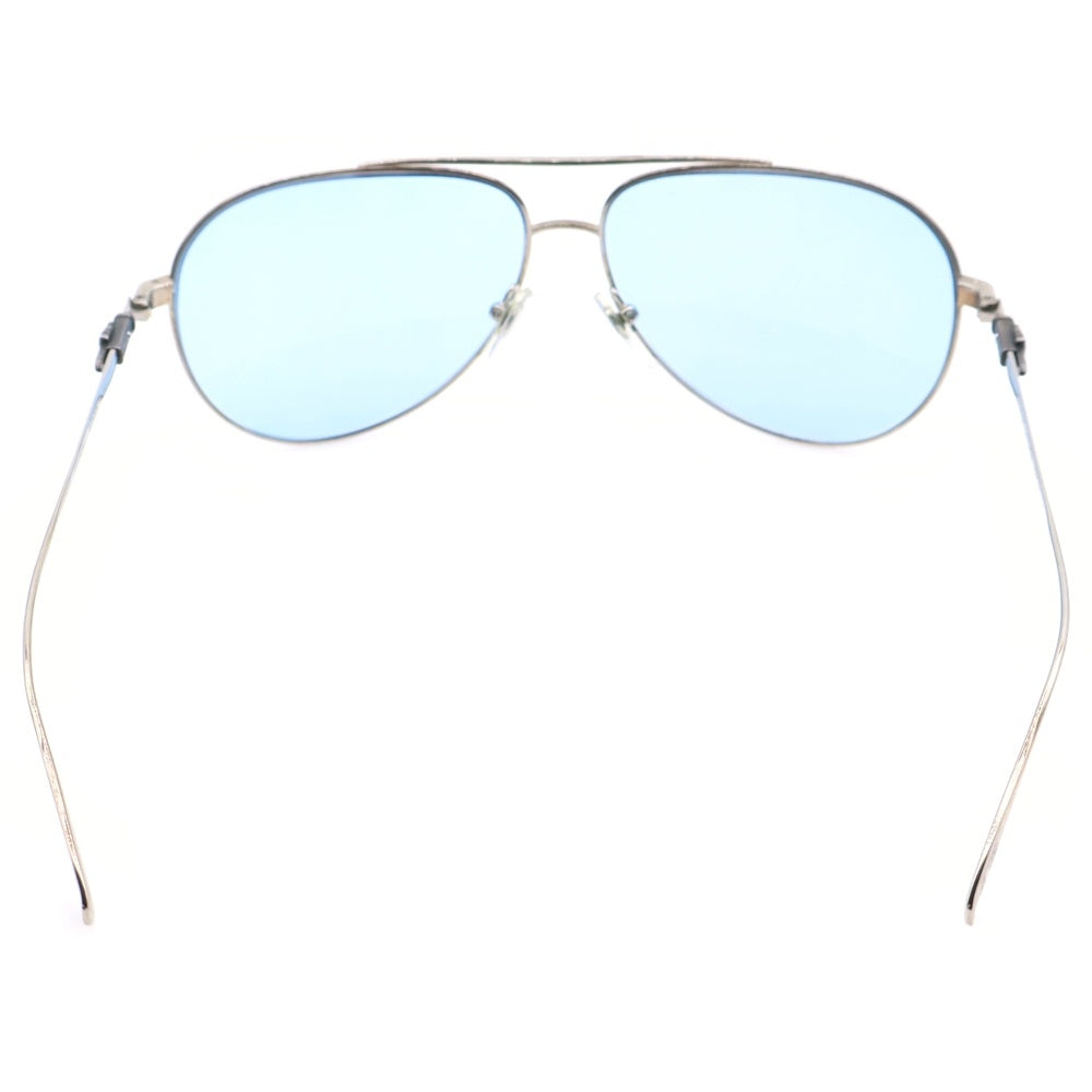CHROME HEARTS(クロムハーツ) STAINS 4 CHクロステンプル ティアドロップ サングラス アイウェア メガネ シルバー/ブルー