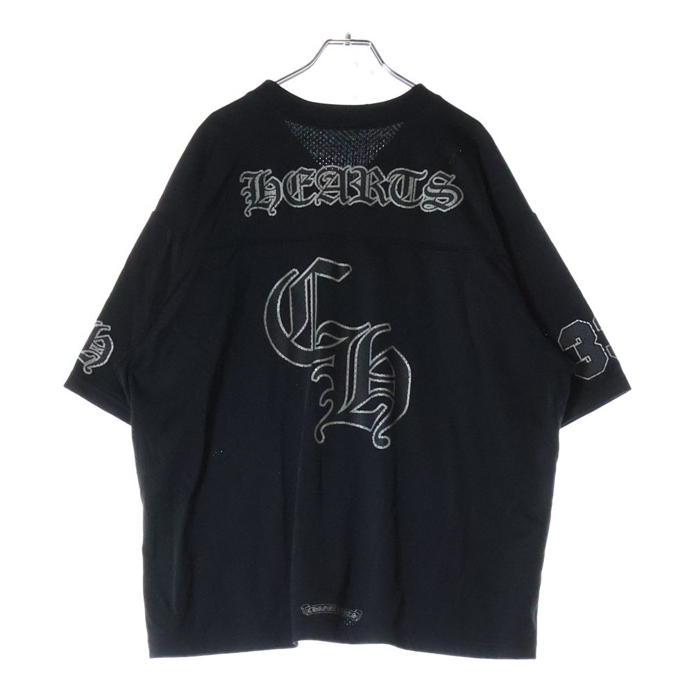 CHROME HEARTS(クロムハーツ) MESH WARM UP JERSEY TEE CHプリントメッシュTシャツ ブラック