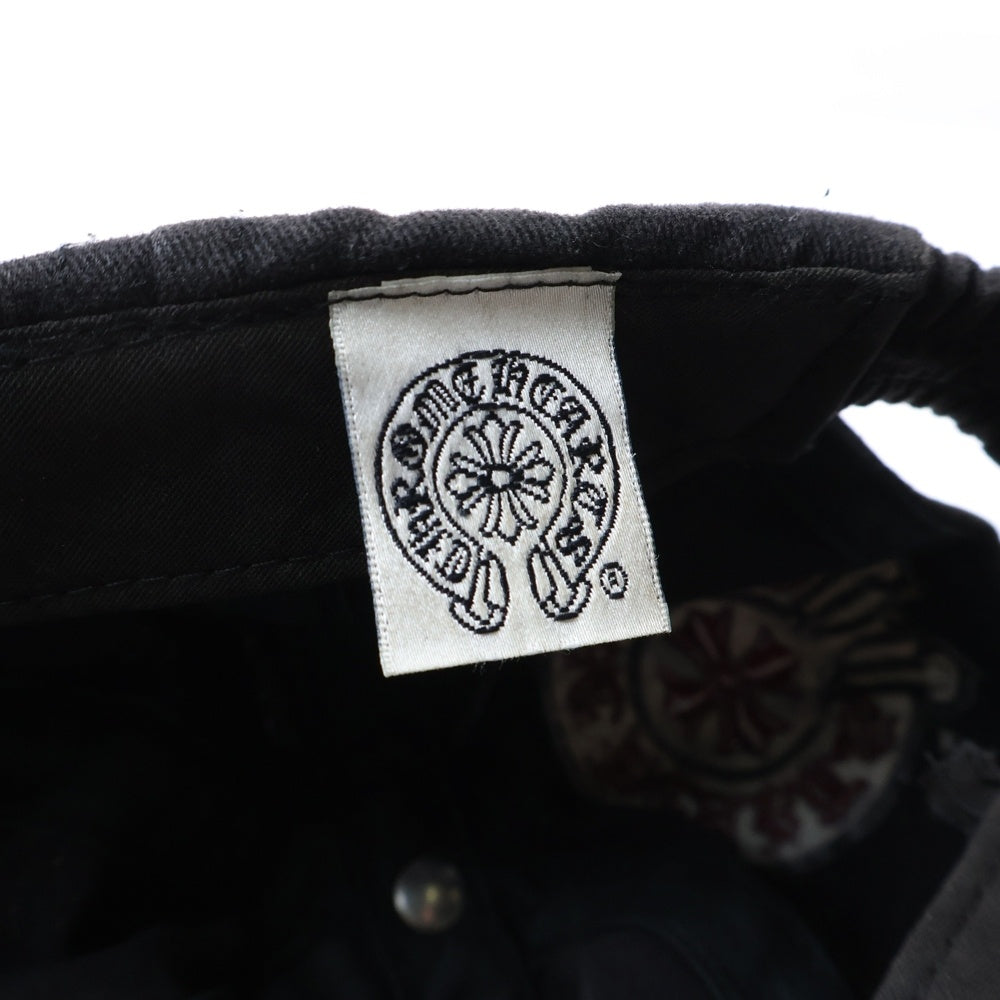 CHROME HEARTS(クロムハーツ) CHクロス刺繍 オールド キャップ ブラック