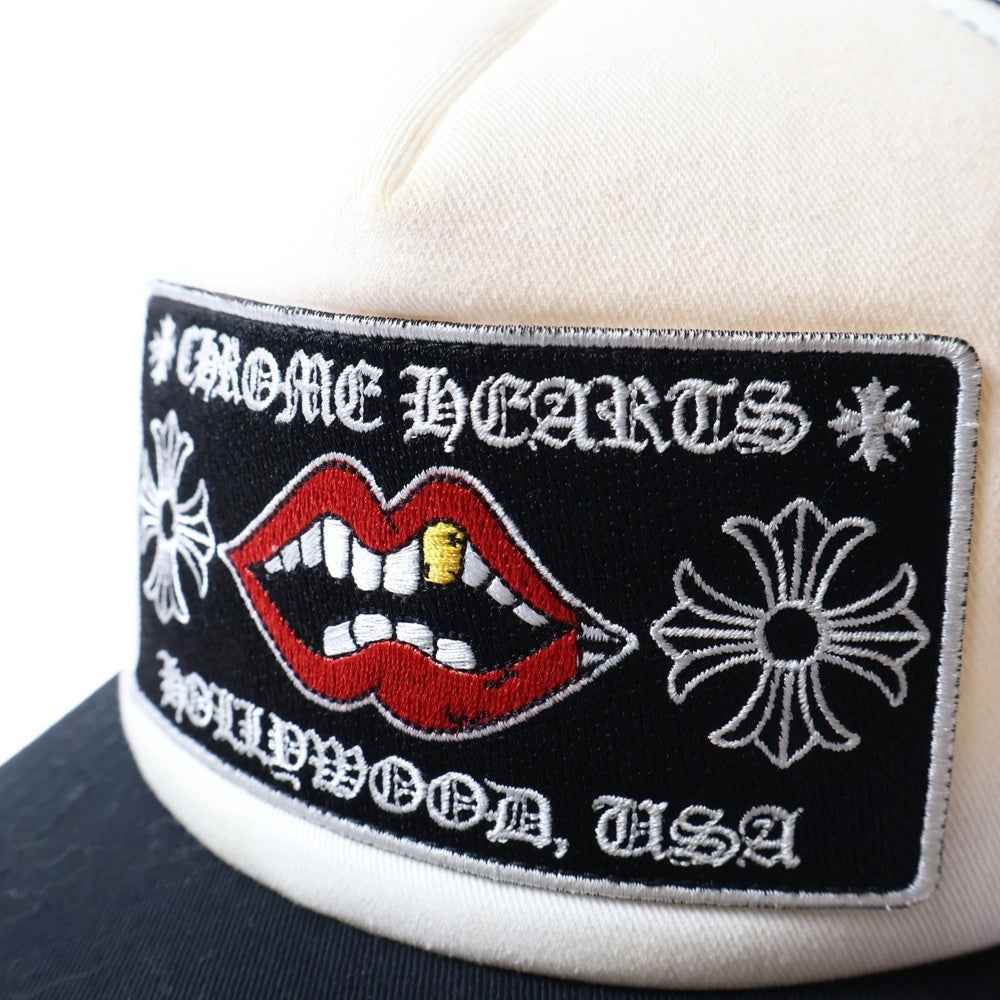 CHROME HEARTS(クロムハーツ) × MATTYBOY CHOMPER TRUCKER CAP マッティボーイ チョンパー トラッカーキャップ 帽子 ブラック/ホワイト