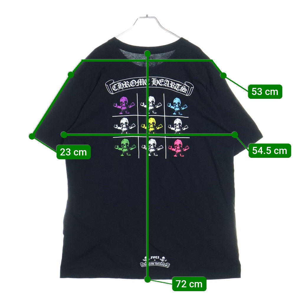 CHROME HEARTS(クロムハーツ) FOTI Harris Teeter TIC TAC TOE 半袖カットソーTシャツ ブラック