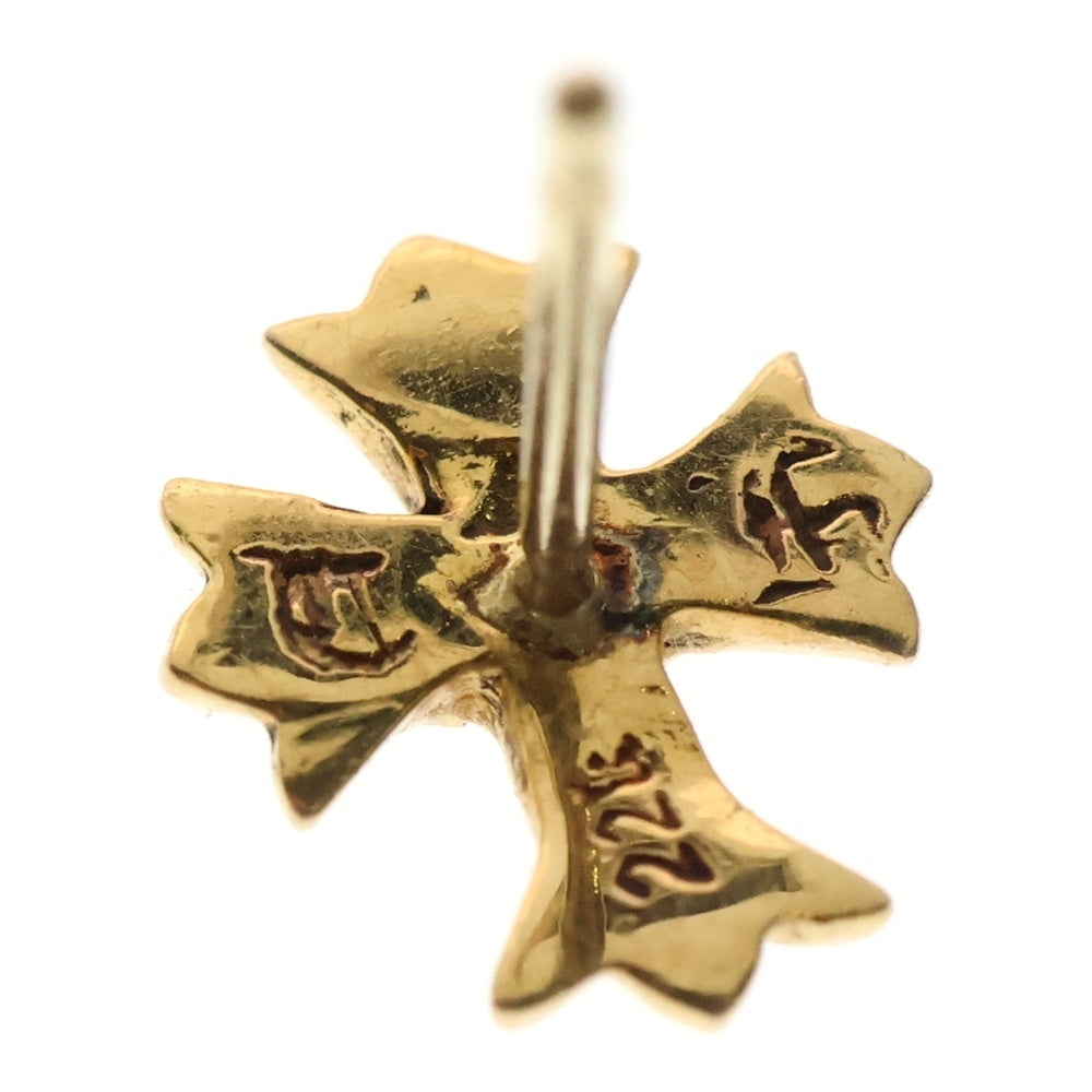 CHROME HEARTS(クロムハーツ) 22K No2 CH CRS DIA 22K CHクロススタッド 1ダイヤ ゴールドピアス