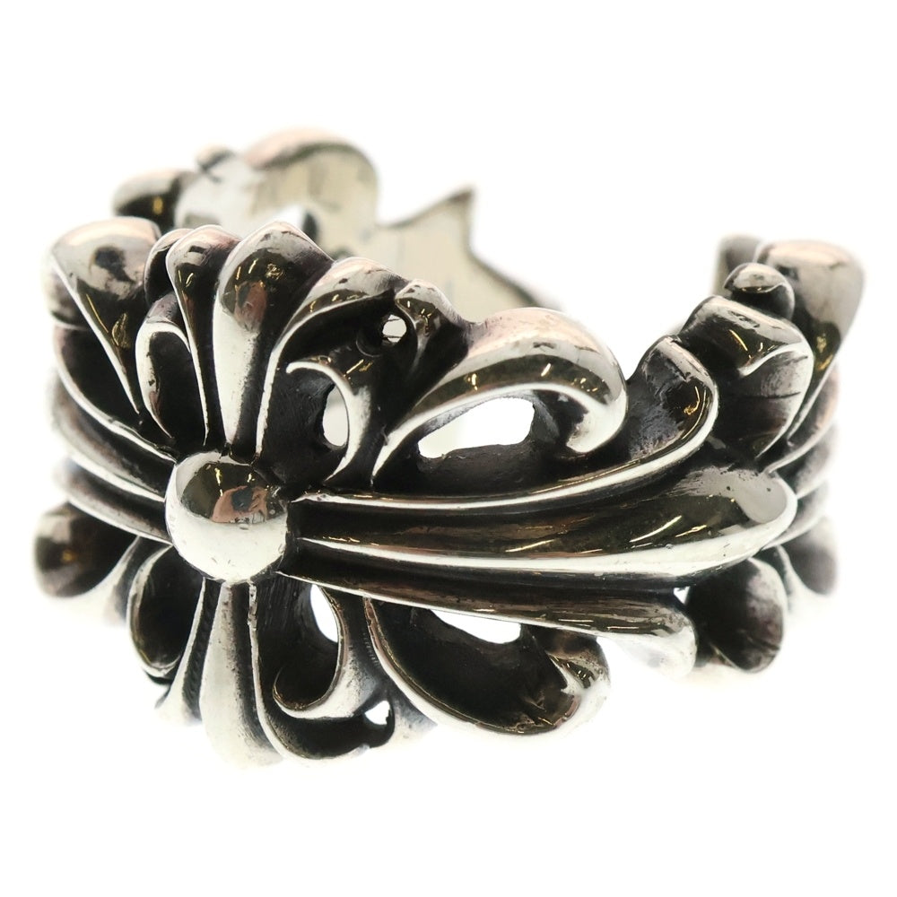 CHROME HEARTS(クロムハーツ) DBL FLRL CRS ダブルフローラルクロス リング シルバー BCA390