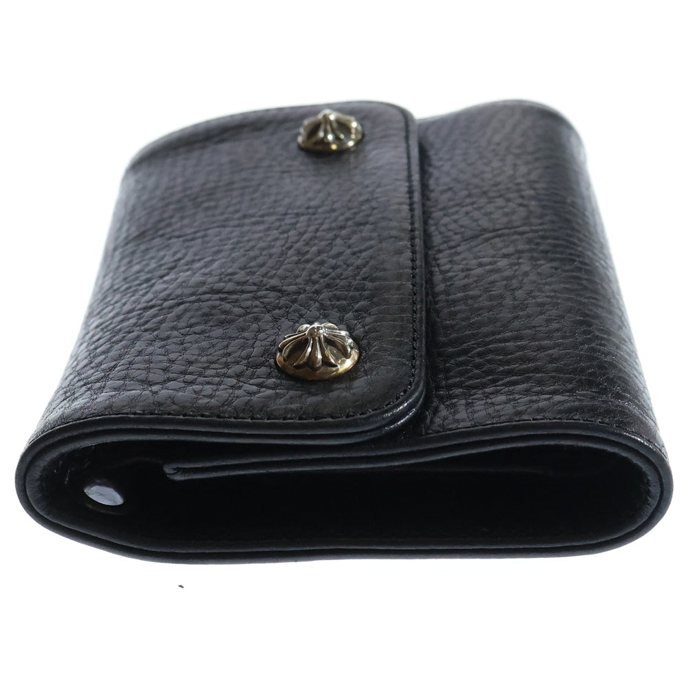 CHROME HEARTS(クロムハーツ) WAVE MINI ウェーブミニ レザーウォレット 財布 ブラック