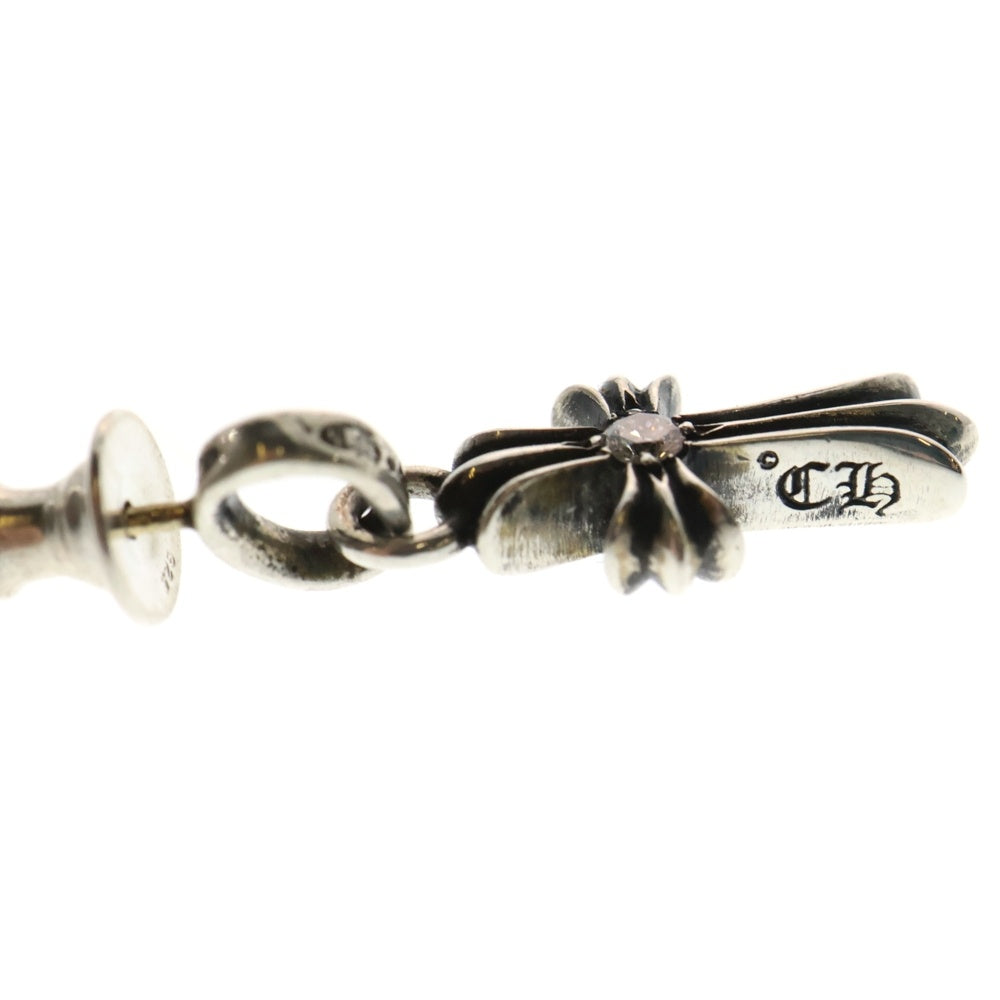 CHROME HEARTS(クロムハーツ) BBY F PPRCHN 1 DIA/ベイビーファットドロップ 1 ダイヤ ピアス シルバー
