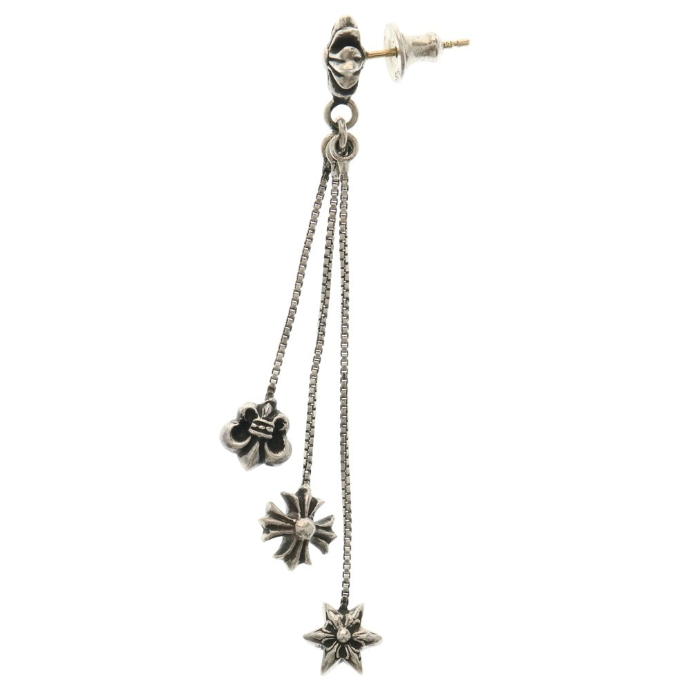 CHROME HEARTS シルバーピアス CHROME HEARTS クロムハーツ ピアス スクエアサークル シルバー