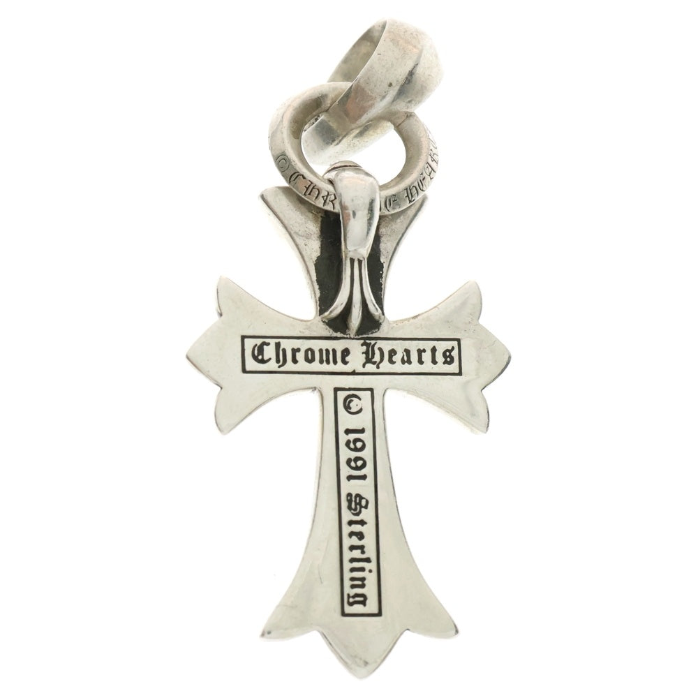 CHROME HEARTS(クロムハーツ) CH CRS SML W BALE スモールCHクロスベイル Wベイル シルバーネックレストップ