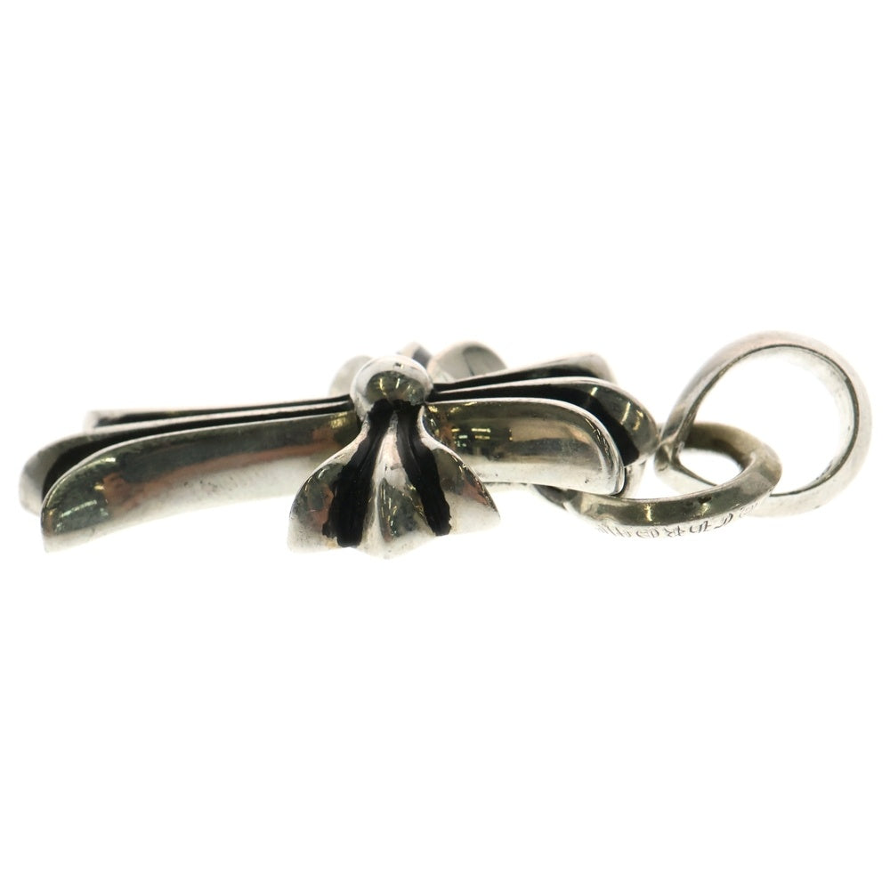 CHROME HEARTS(クロムハーツ) CH CRS SML W BALE スモールCHクロスベイル Wベイル シルバーネックレストップ