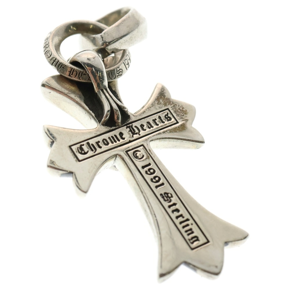CHROME HEARTS(クロムハーツ) CH CRS SML W BALE スモールCHクロスベイル Wベイル シルバーネックレストップ