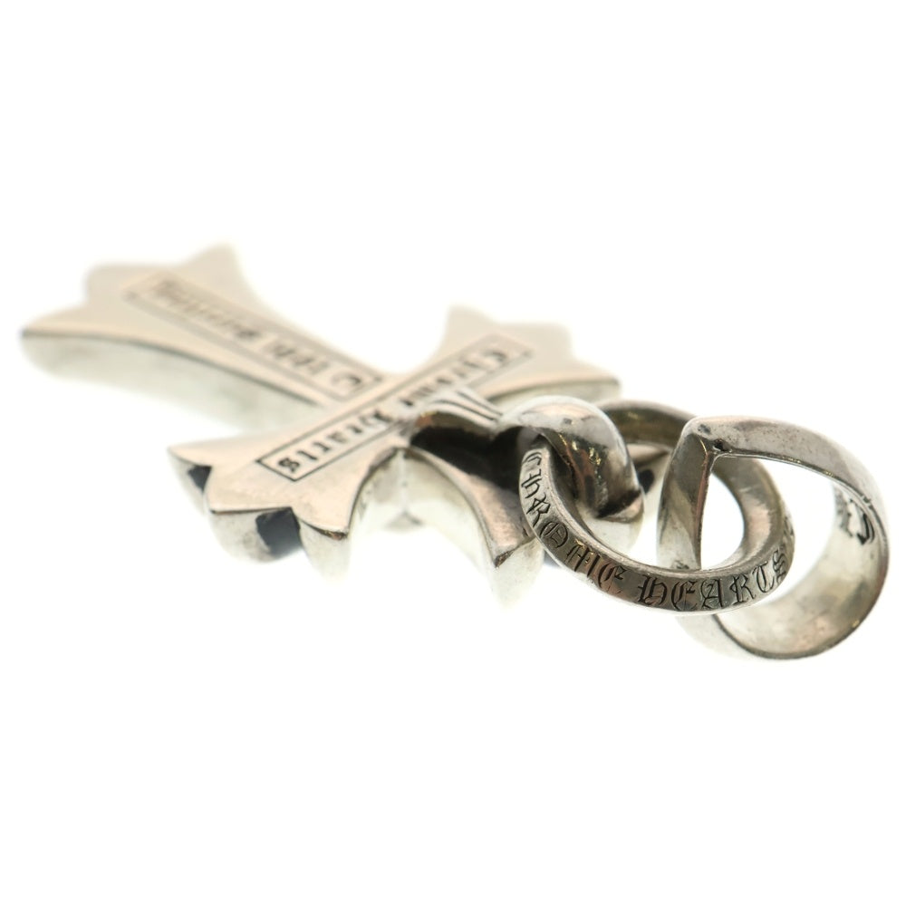 CHROME HEARTS(クロムハーツ) CH CRS SML W BALE スモールCHクロスベイル Wベイル シルバーネックレストップ