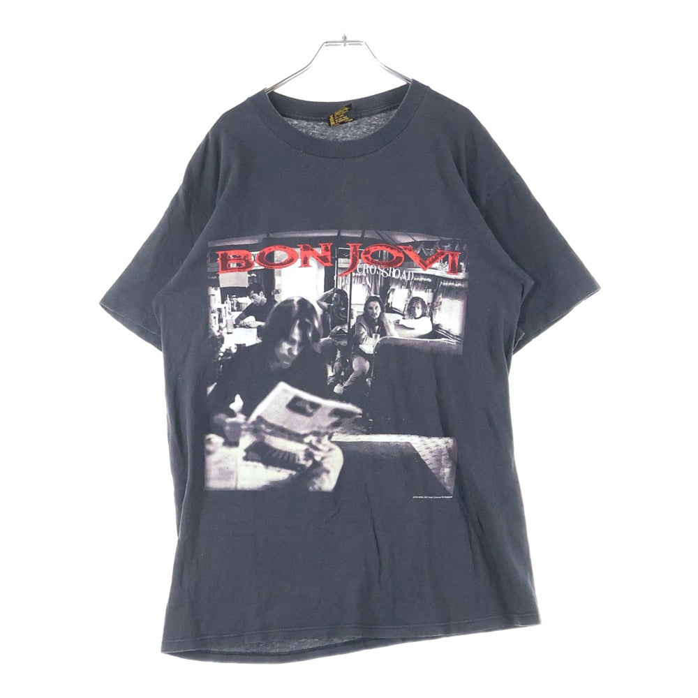 VINTAGE(ヴィンテージ) 90s Bon Jovi 1995 Crossroad World Tour Anytime Anywhere Tee 両面プリント 半袖Tシャツ カットソー