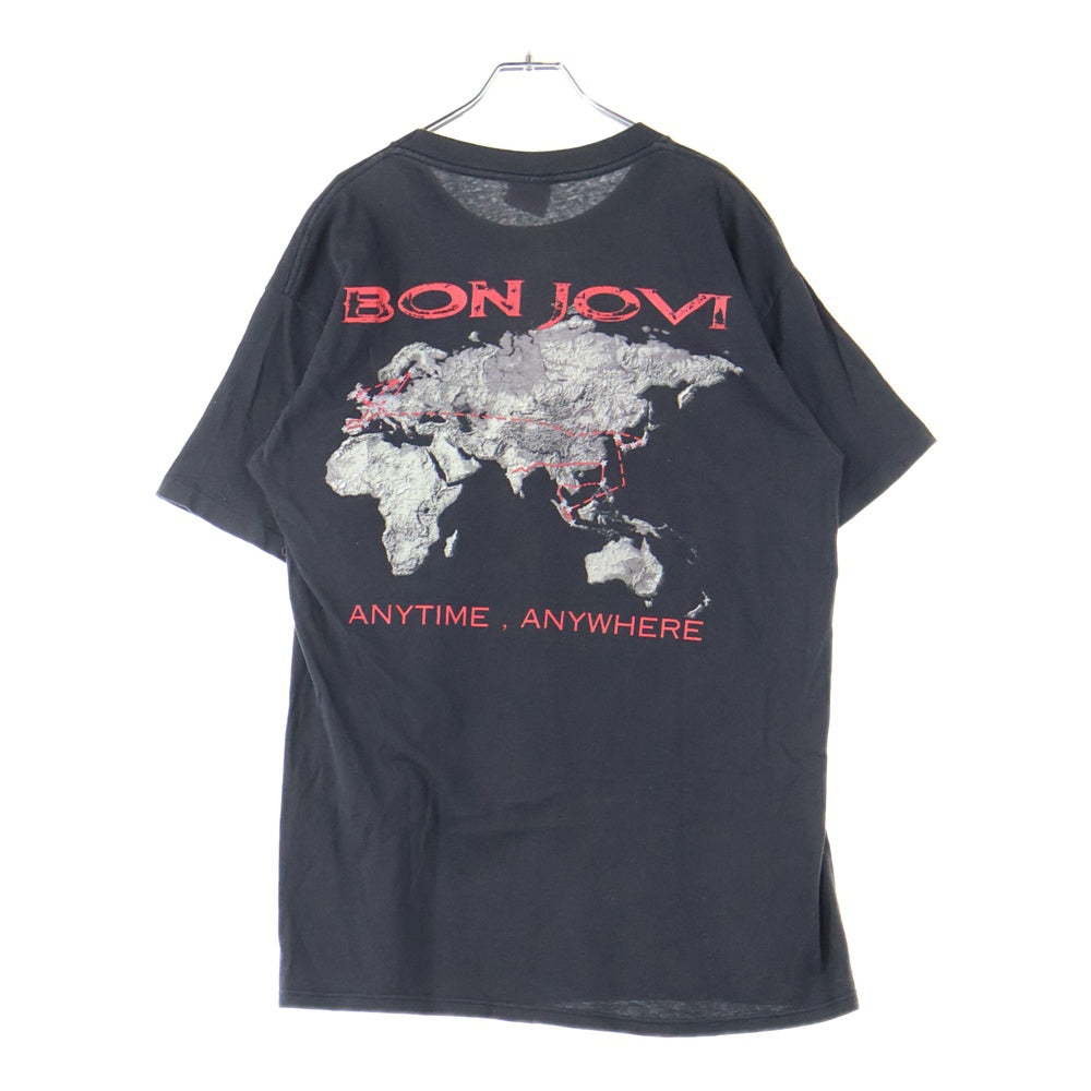 VINTAGE(ヴィンテージ) 90s Bon Jovi 1995 Crossroad World Tour Anytime Anywhere Tee 両面プリント 半袖Tシャツ カットソー