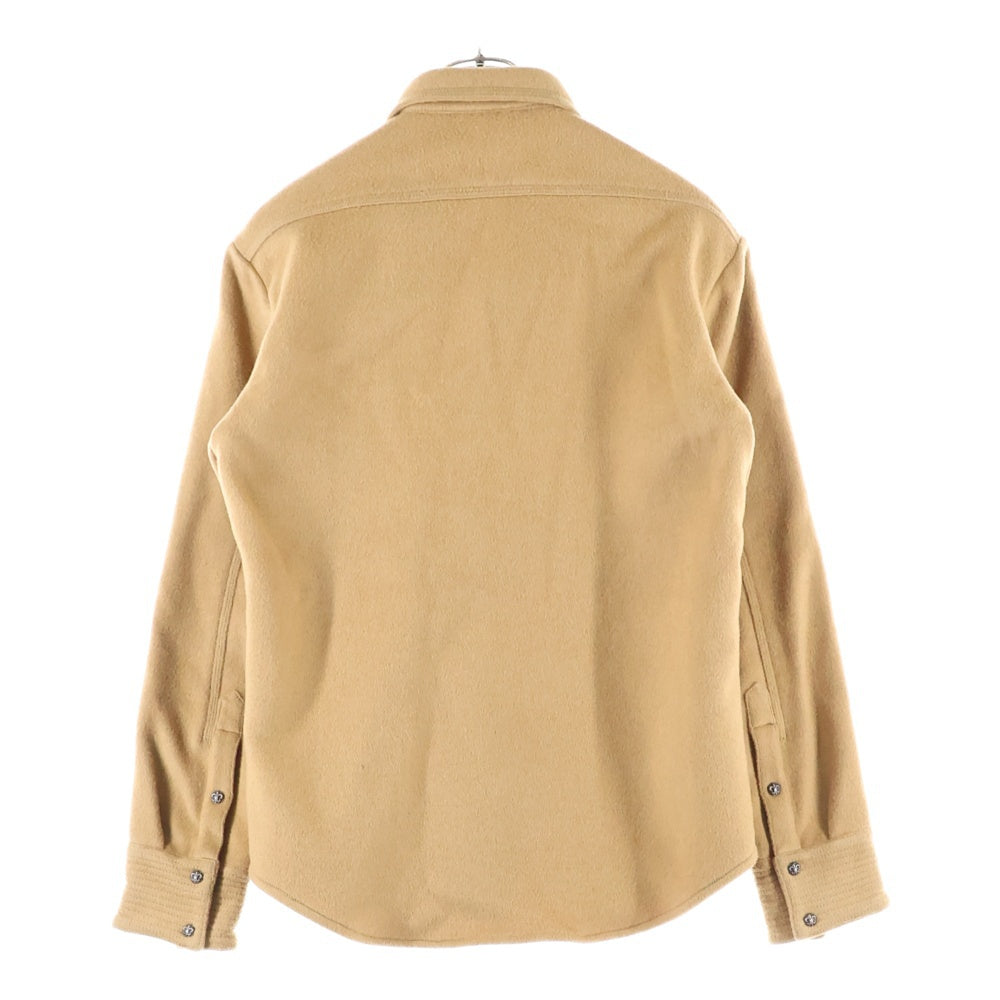 CHROME HEARTS(クロムハーツ) ARMY FBRC BS FLUER アーミーシャツ BSフレアボタンウールミリタリー長袖シャツ ブラウン