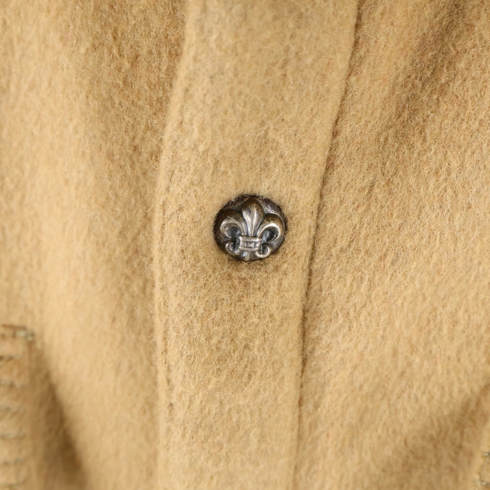CHROME HEARTS(クロムハーツ) ARMY FBRC BS FLUER アーミーシャツ BSフレアボタンウールミリタリー長袖シャツ ブラウン