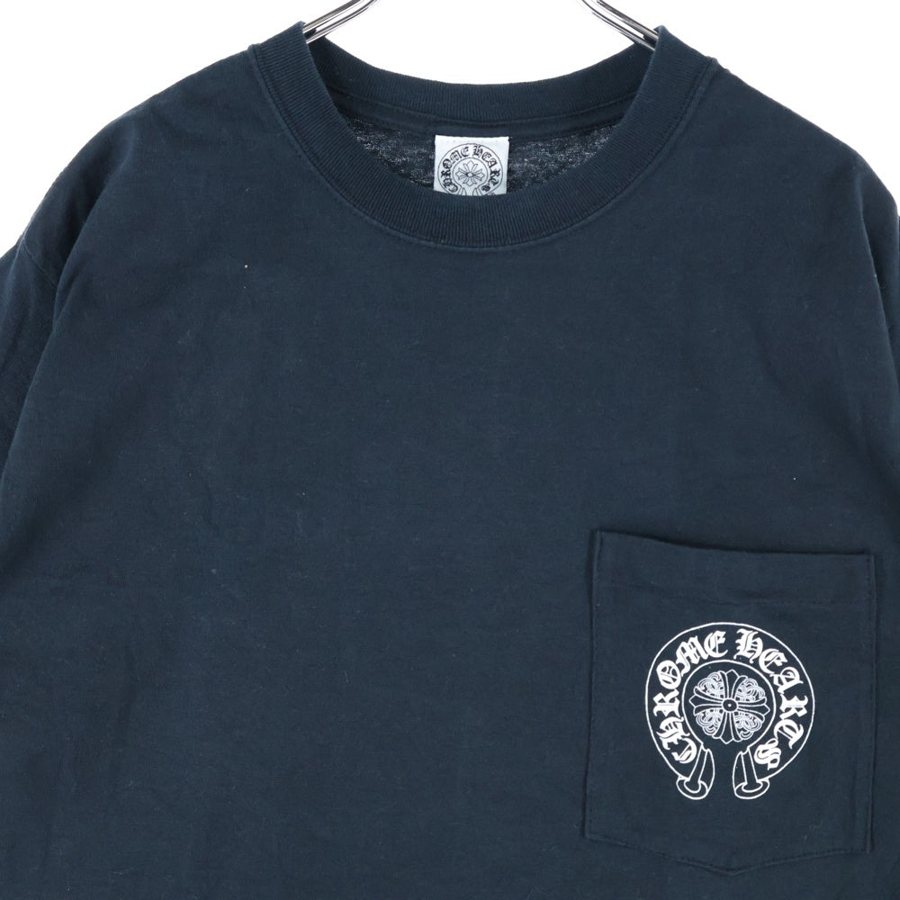 CHROME HEARTS(クロムハーツ) OLD バックセメタリープリント 半袖ポケットTシャツ カットソー ブラック