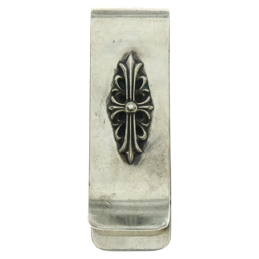 CHROME HEARTS(クロムハーツ) MNY CLIP SM フローラルクロスモチーフマネークリップ シルバー
