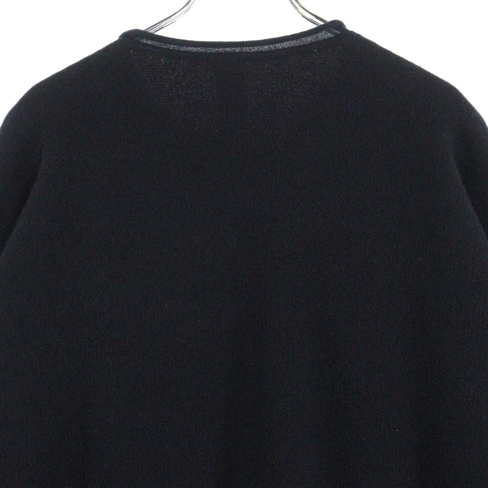 CHROME HEARTS(クロムハーツ) Y NOT セメタリ―クロス パッチ 袖フローラルプリント カシミアニット レッド