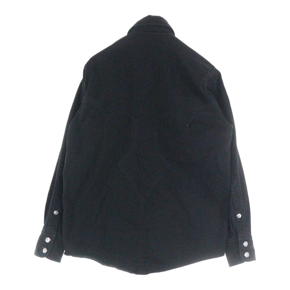 CHROME HEARTS(クロムハーツ) バックフレアニーウエスタンデニムジャケット ブラック