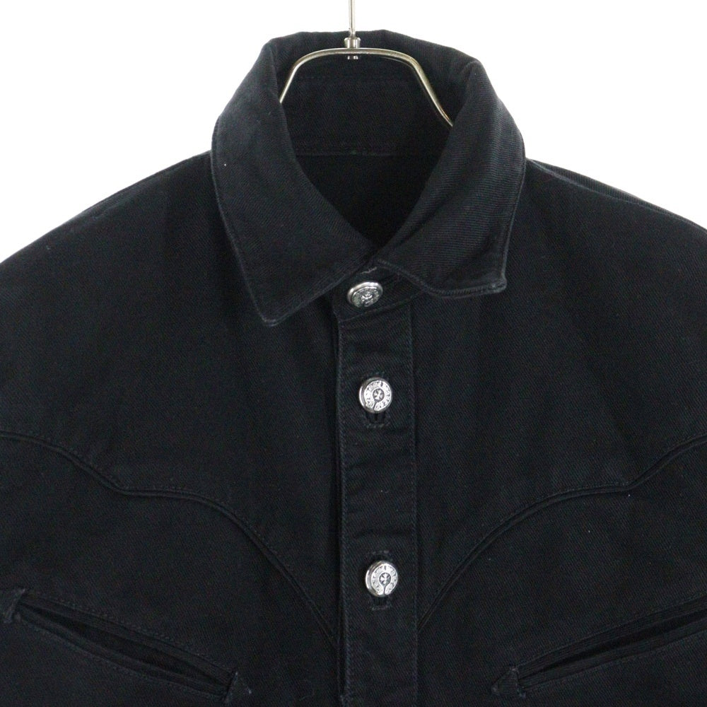 CHROME HEARTS(クロムハーツ) バックフレアニーウエスタンデニムジャケット ブラック