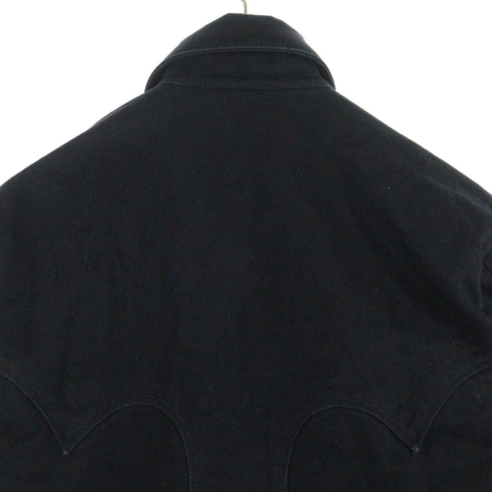 CHROME HEARTS(クロムハーツ) バックフレアニーウエスタンデニムジャケット ブラック