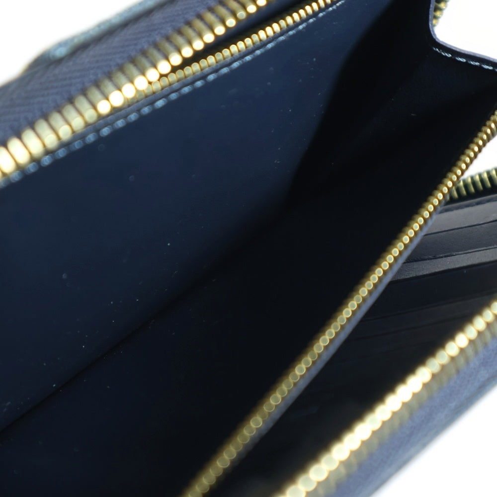 LOUIS VUITTON(ルイヴィトン) ×HUMAN MADE Monogram Zip Wallet モノグラム ロゴ ジップ 長財布 ネイビー/インディゴ
