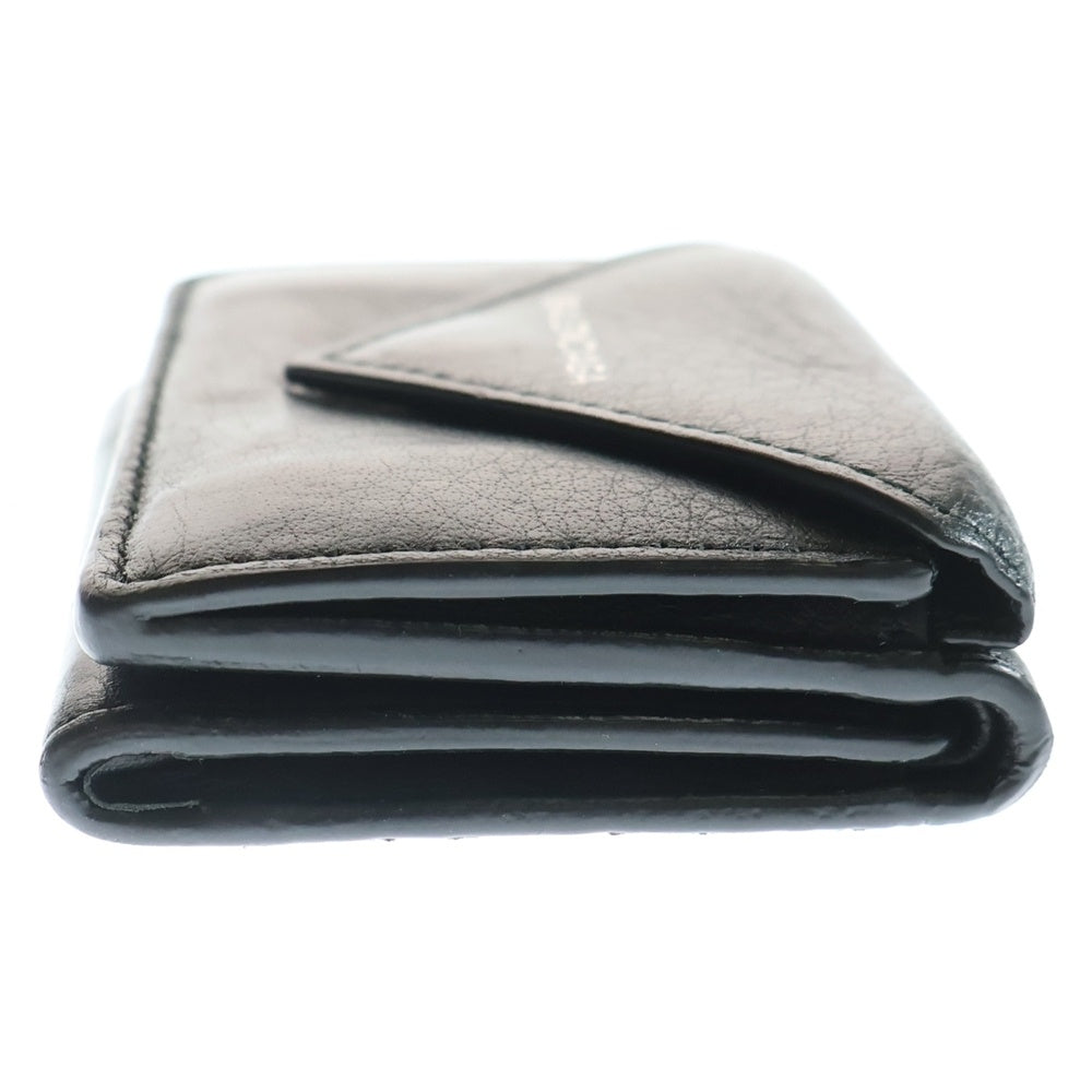 BALENCIAGA(バレンシアガ) PAPIER MINI WALLET ペイパー ミニ ウォレット レザー 三つ折り財布 391446 ブラック