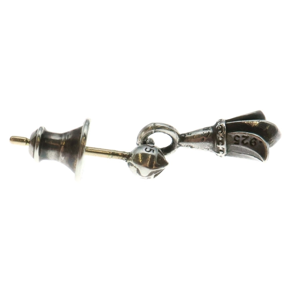 CHROME HEARTS(クロムハーツ) CRSSTAL クロステイル ドロップ ピアス シルバー