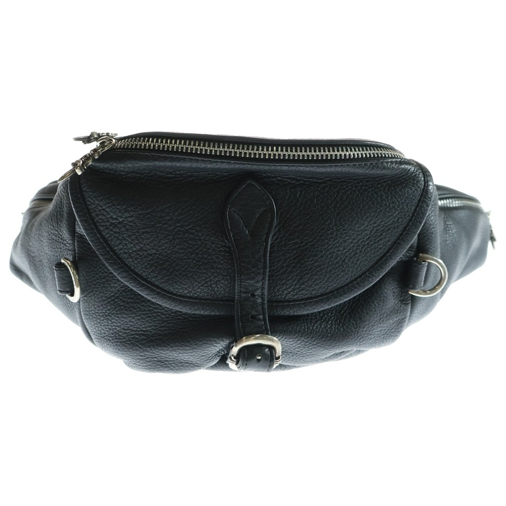 CHROME HEARTS(クロムハーツ) #1 SNAT PACK スナットパック ダガージップ ガンスリンガーベルト レザーウエストバッグ ブラック BCA378