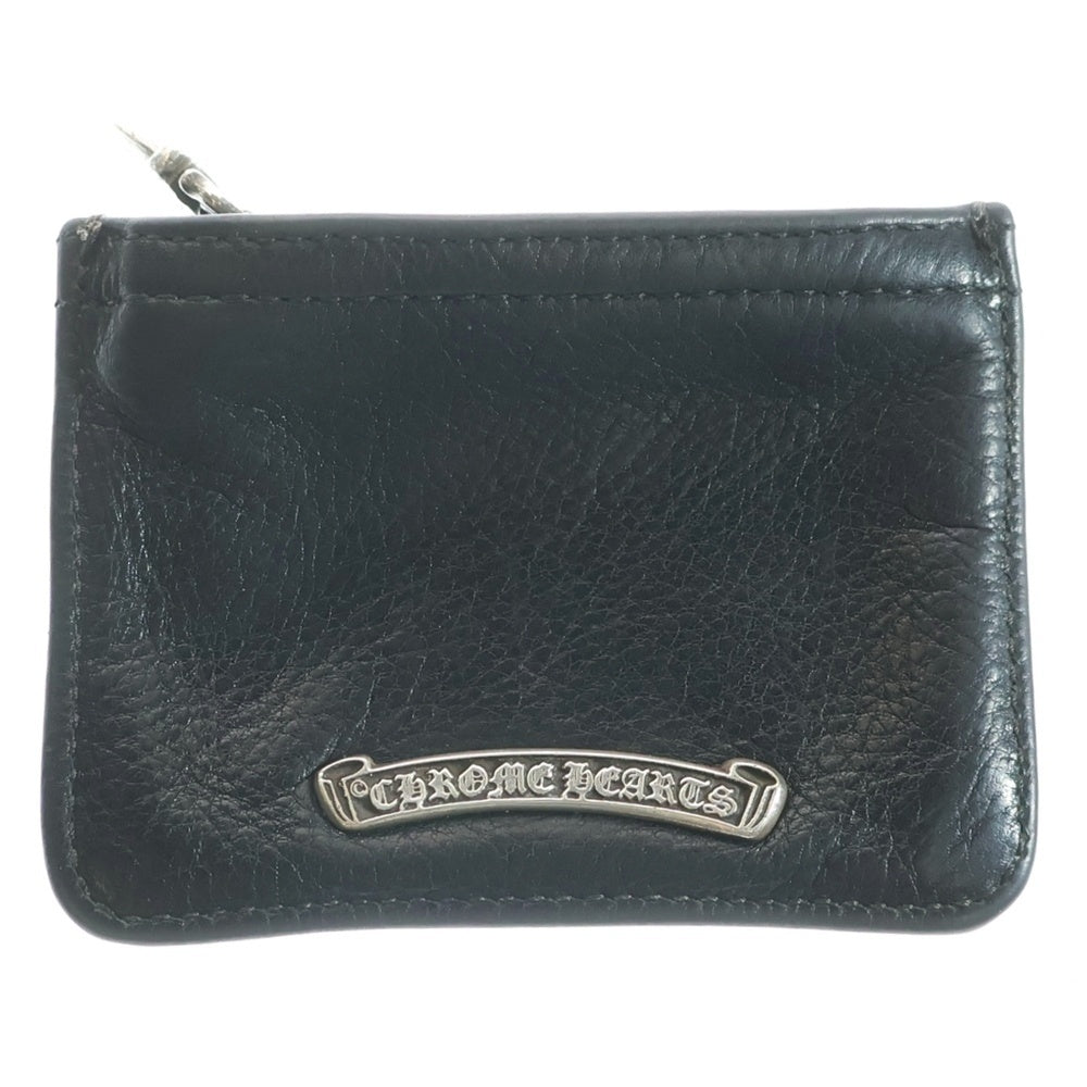 CHROME HEARTS(クロムハーツ) ZPR CHNG PURSE2 チェンジパース #2ダガージップコインケース レザー ブラック