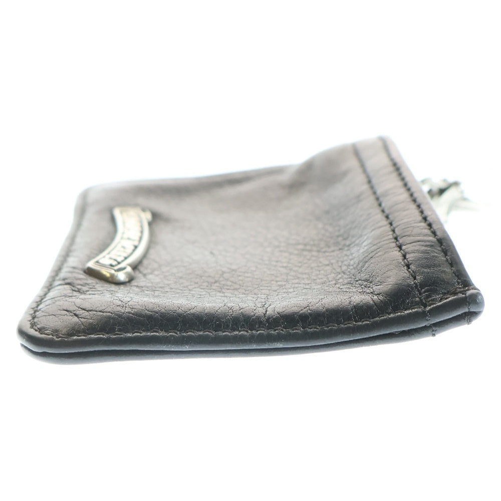 CHROME HEARTS(クロムハーツ) ZPR CHNG PURSE2 チェンジパース #2ダガージップコインケース レザー ブラック