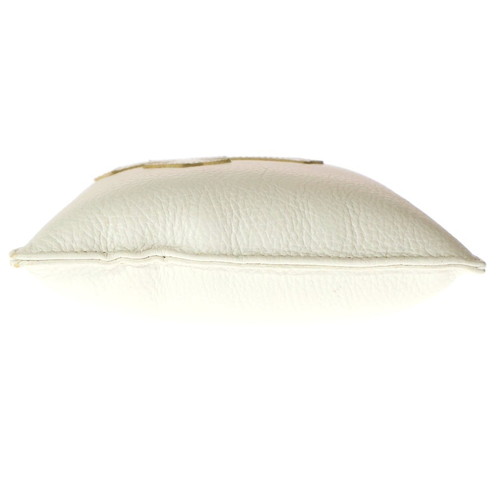 CHROME HEARTS(クロムハーツ) LEATHER PAPERWEIGHT クロスパッチ付き レザー ペーパーウェイト ホワイト