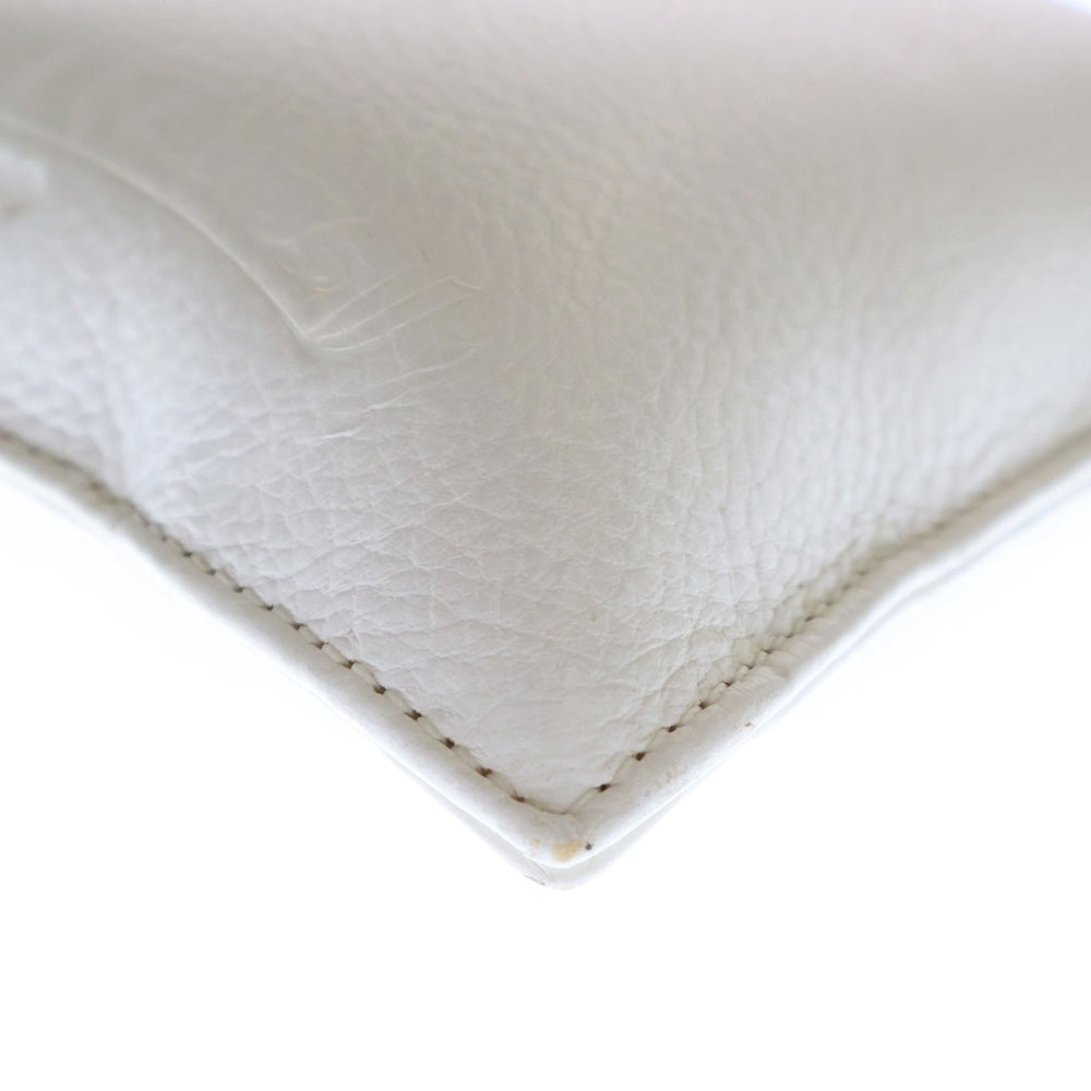 CHROME HEARTS(クロムハーツ) LEATHER PAPERWEIGHT クロスパッチ付き レザー ペーパーウェイト ホワイト