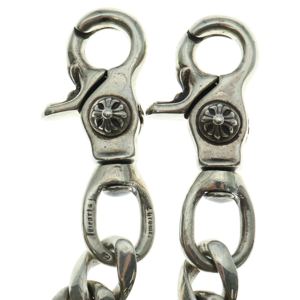 CHROME HEARTS(クロムハーツ) CLASSIC SHORT-T/ 2クリップショートクラシック ウォレットチェーン シルバー BCA068