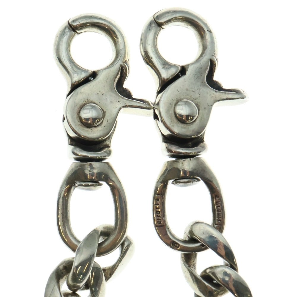 CHROME HEARTS(クロムハーツ) CLASSIC SHORT-T/ 2クリップショートクラシック ウォレットチェーン シルバー BCA068