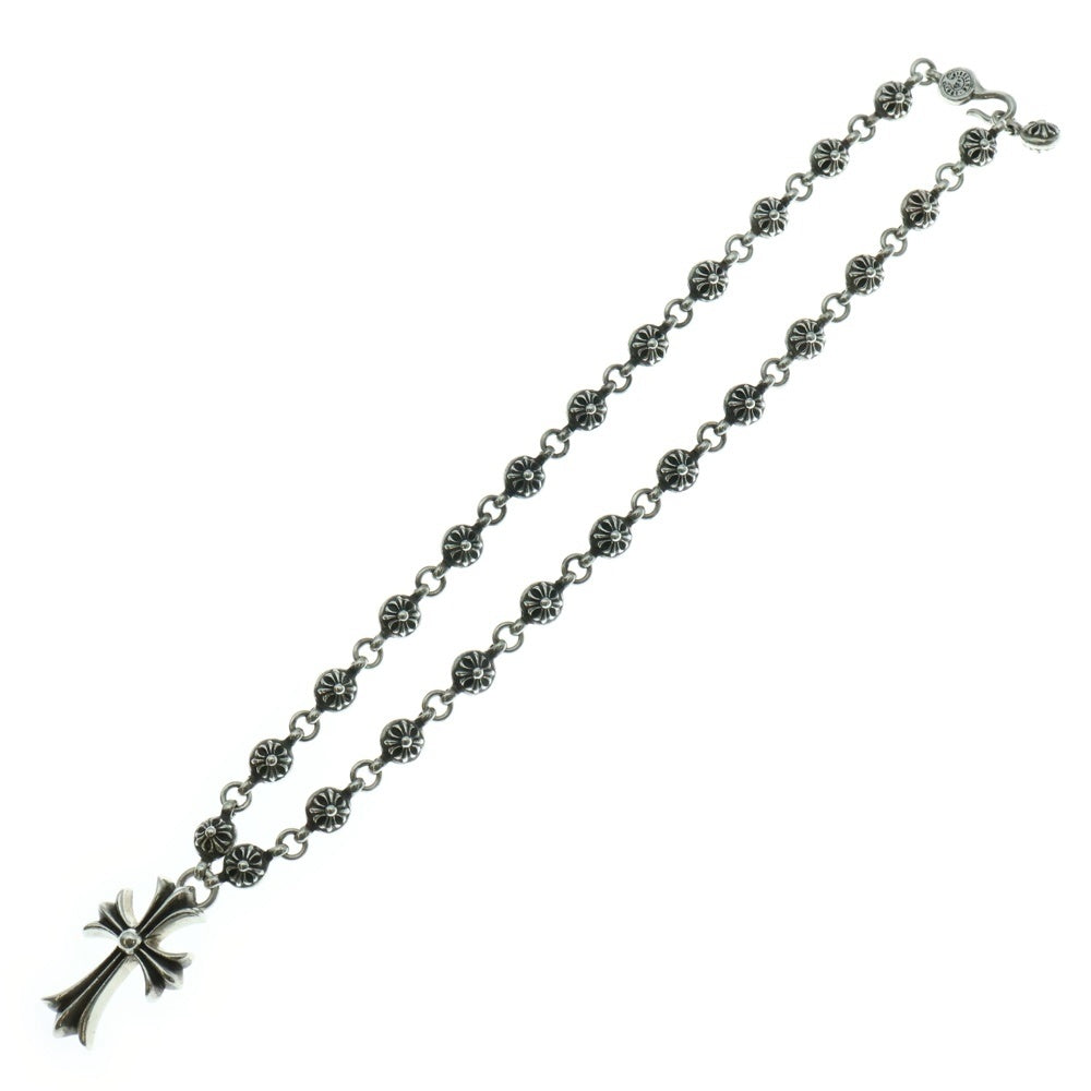 CHROME HEARTS(クロムハーツ) #1 CRSBL CHN SML CH CRS クロスボールチェーン スモールCHクロス ネックレス シルバー BCA193