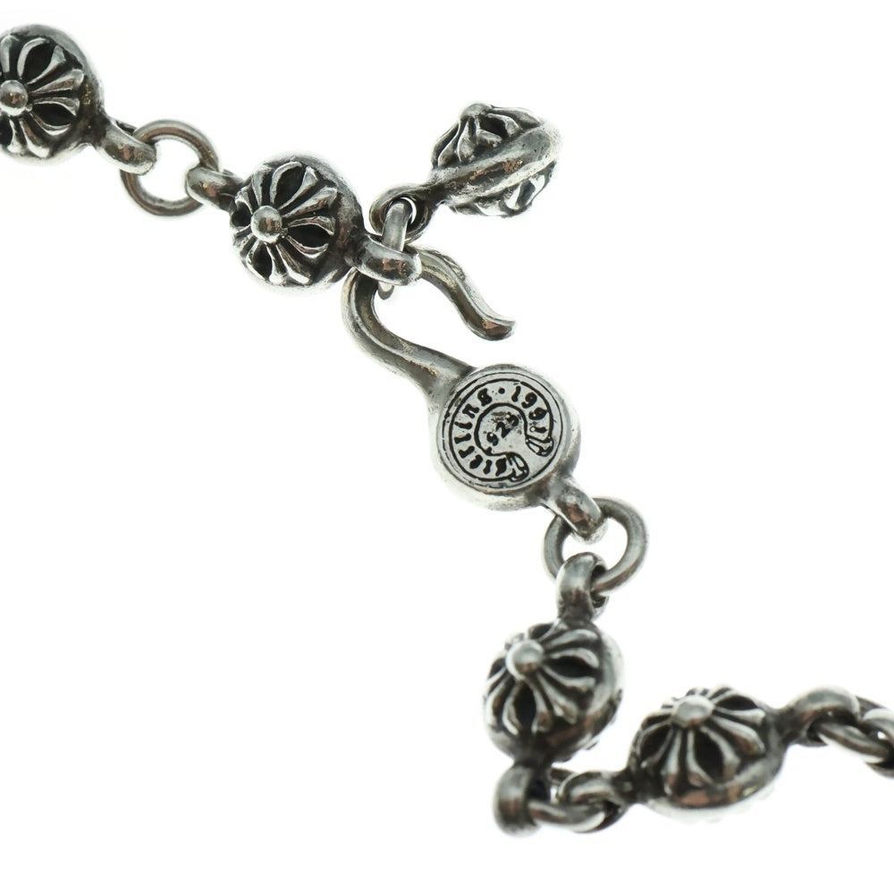 CHROME HEARTS(クロムハーツ) #1 CRSBL CHN SML CH CRS クロスボールチェーン スモールCHクロス ネックレス シルバー BCA193