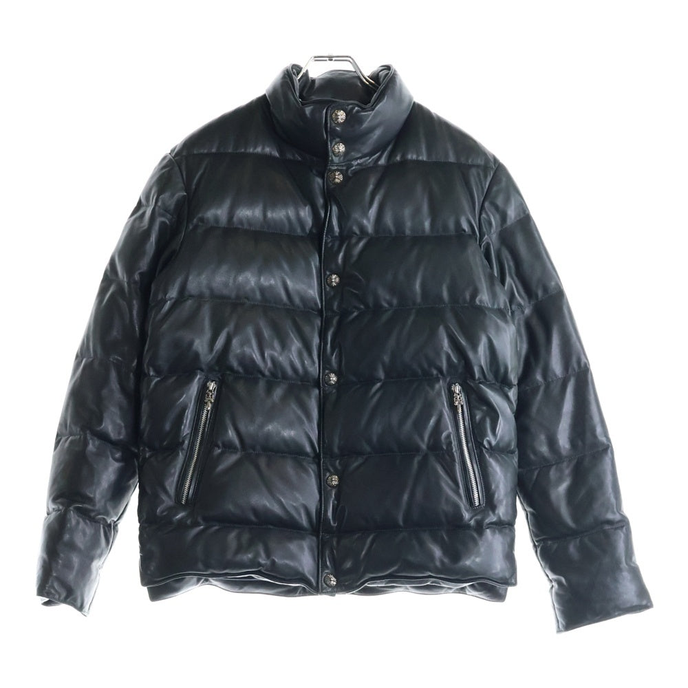 CHROME HEARTS(クロムハーツ) STIFF LTHR スティッフ クロスボールボタンレザーダウンジャケット