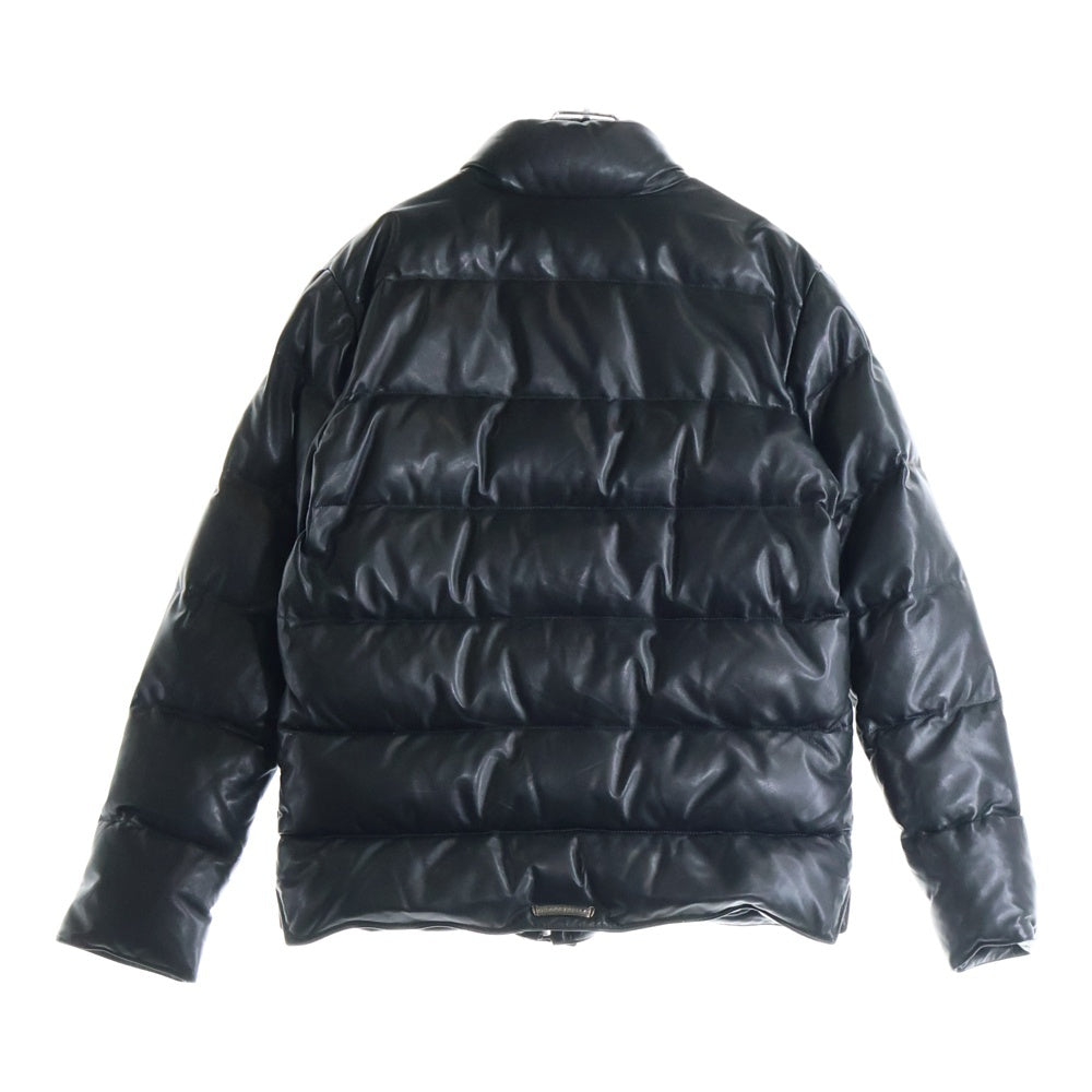CHROME HEARTS(クロムハーツ) STIFF LTHR スティッフ クロスボールボタンレザーダウンジャケット