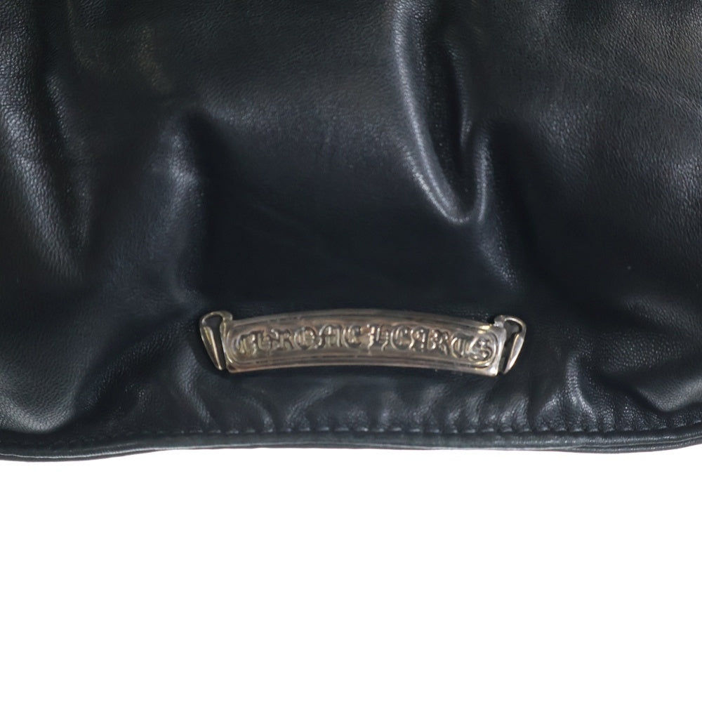 CHROME HEARTS(クロムハーツ) STIFF LTHR スティッフ クロスボールボタンレザーダウンジャケット