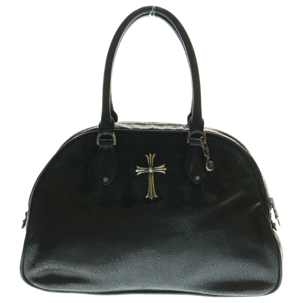 CHROME HEARTS(クロムハーツ) GYM MD ジムバッグ ラージCHクロス付きレザーハンドバッグ
