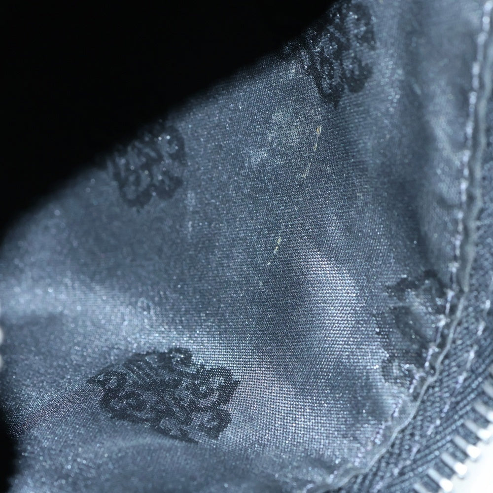 CHROME HEARTS(クロムハーツ) クロスボール装飾 レオパード レザー ハンドバック ブラック/ブラウン