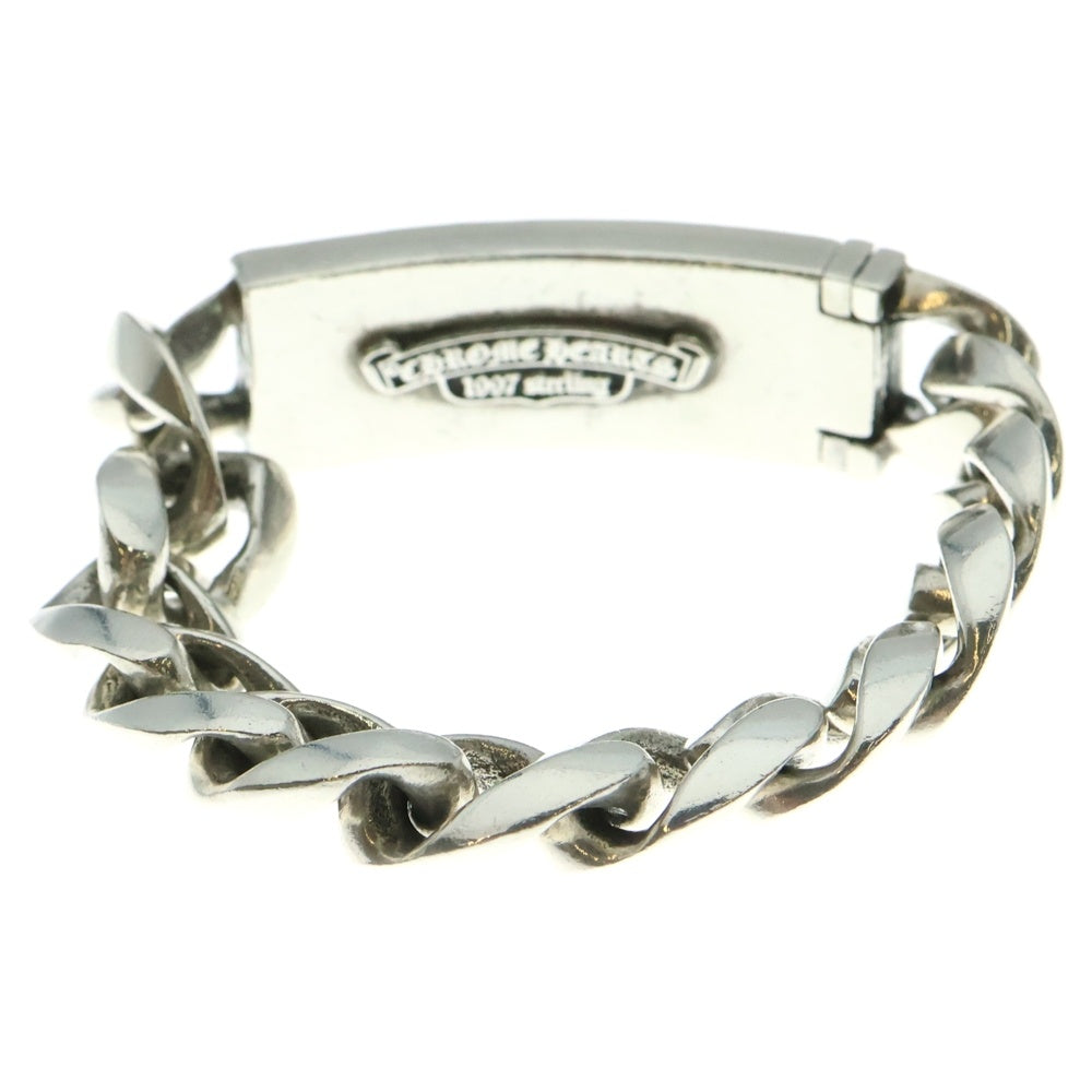 CHROME HEARTS(クロムハーツ) ID FLORAL CRS フローラルクロスIDクラシックリンク ブレスレット 11LINK シルバー BCA164
