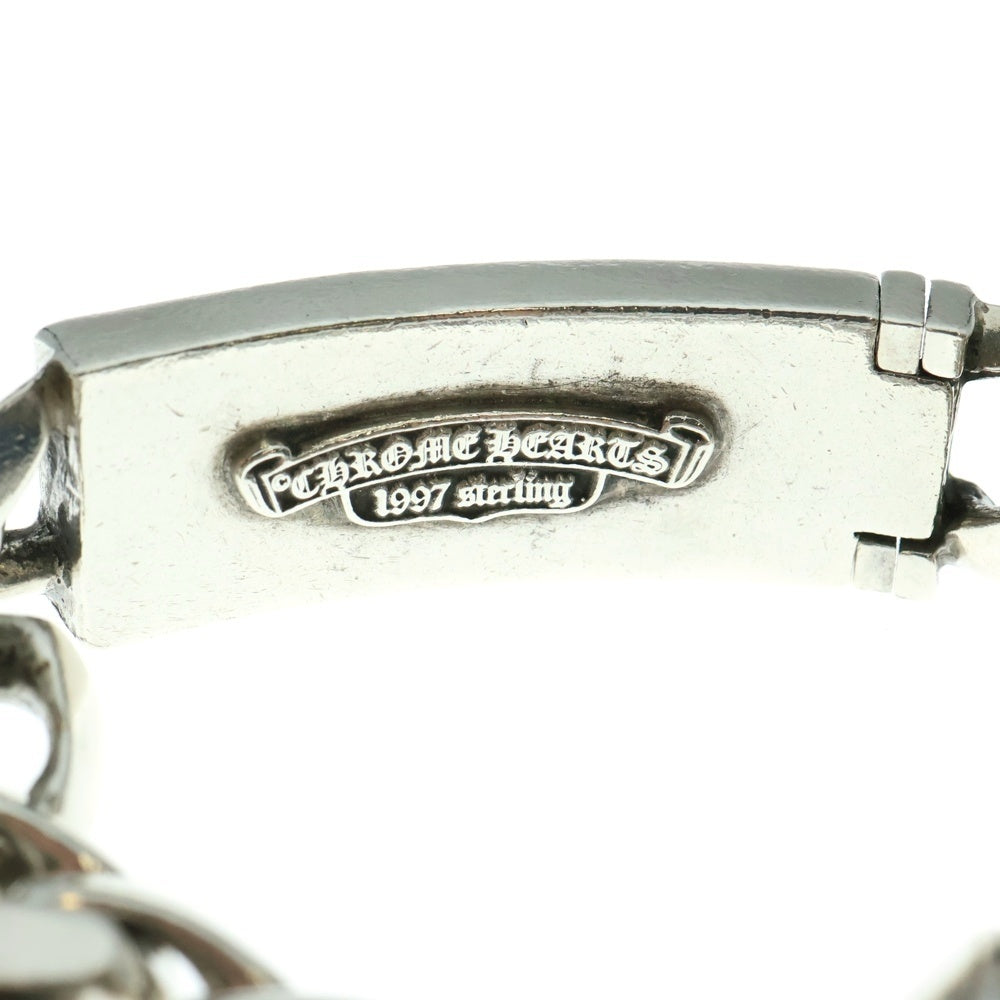 CHROME HEARTS(クロムハーツ) ID FLORAL CRS フローラルクロスIDクラシックリンク ブレスレット 11LINK シルバー BCA164